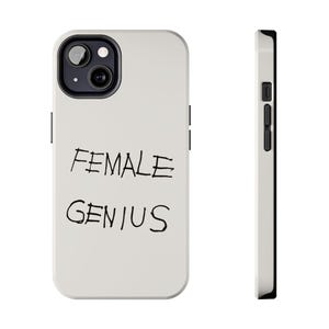 女性向け天才タフ電話ケース、丈夫な電話カバー、女性へのギフト、力強い電話アクセサリー、誕生日プレゼント、モチベーションを高めるデザイン