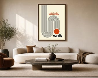 Geometrische muurdecoratie in Bauhaus-stijl | Moderne grafische print | Printbare digitale download