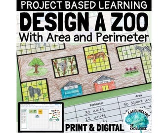 Fläche und Umfang entwerfen eine Zoo Challenge Math Projekt basierende Lernaktivität für die 4.Klasse PRINT und DIGITAL PBL