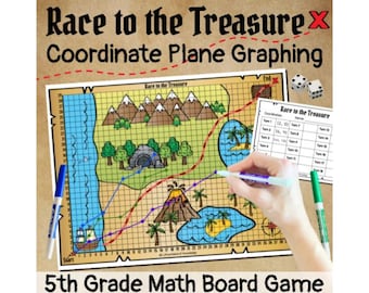 Koordinaten-Plane-Darstellungs-Übungsmathematik-Brettspiel für die 5