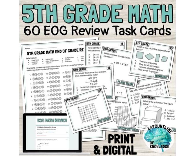 5th grade math task cards Volume of 3D Shapes Task Cards (5th Grade)