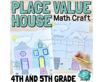 4. und 5. Klasse Stellenwert Haus Mathe Handwerk mit Standard Expanded Word Form