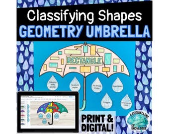 Geometrie Regenschirm Handwerk das Beschreiben und Einordnen von Formen mit Linien und Winkeln