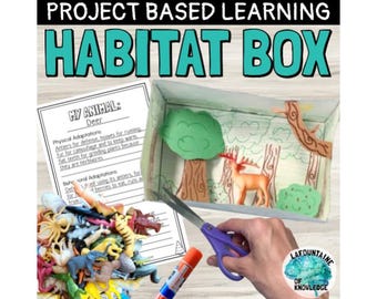 Tier Lebensraum Box Wissenschaft Biomes Anpassungen Projekt Basierte Lernaktivität
