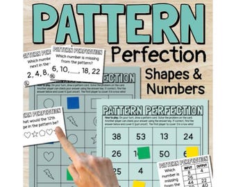 Pattern Perfection 3 Brettspiele zum Üben von Form und Zahlenmustern