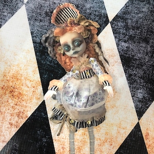 Ghastly Gertie Artist Paper Doll Digital Download Print yourself cut out and assemble LuLu Lancaster