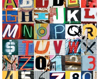 Urban Alphabet Glossy Print