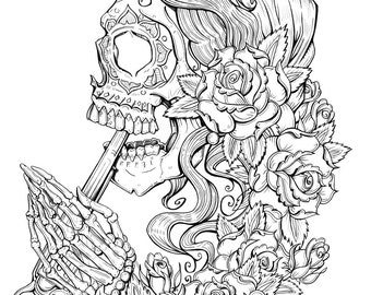 Suicide Sin - Lineart Print