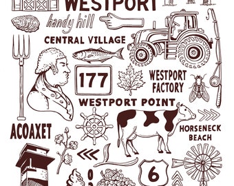 Westport Art Print