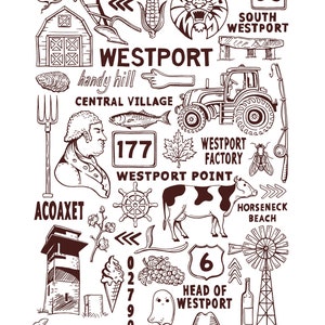 Westport Art Print 11x17 inches