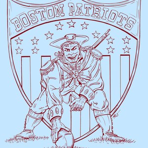 NE Patriots Tee Light Blue image 2