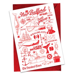 New Bedford Massachusetts City Greeting Card