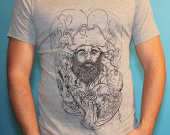 Blackbeard Gray Tee