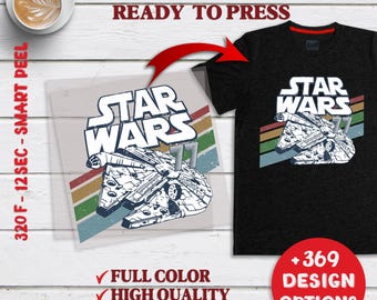 Disney Star Wars DTF Transfer, Galaxy's Edge Ready To Press, Disneyworld Full Color DTF Print, Disneyland Heat Press DTF, Cold Peel Dtf