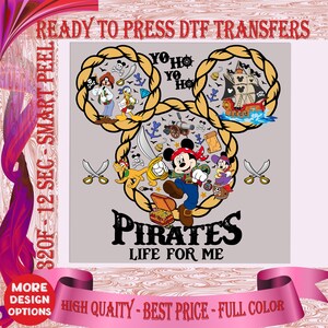 Disney A Pirate Life for me DTF Transfers, Disney Pirates dtf Ready to Press, Print on Demand, Disney Cruise Shirts 2025 Dtf, Disney Print.