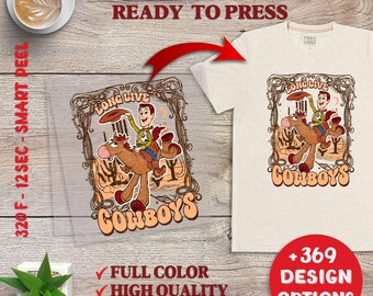 Toy Story Ready To Press, Vintage Disney Toy Story Heat Press, Retro Toy Story Dtf Transfer Print, Full Color Heat Transfer, DTF Prints.