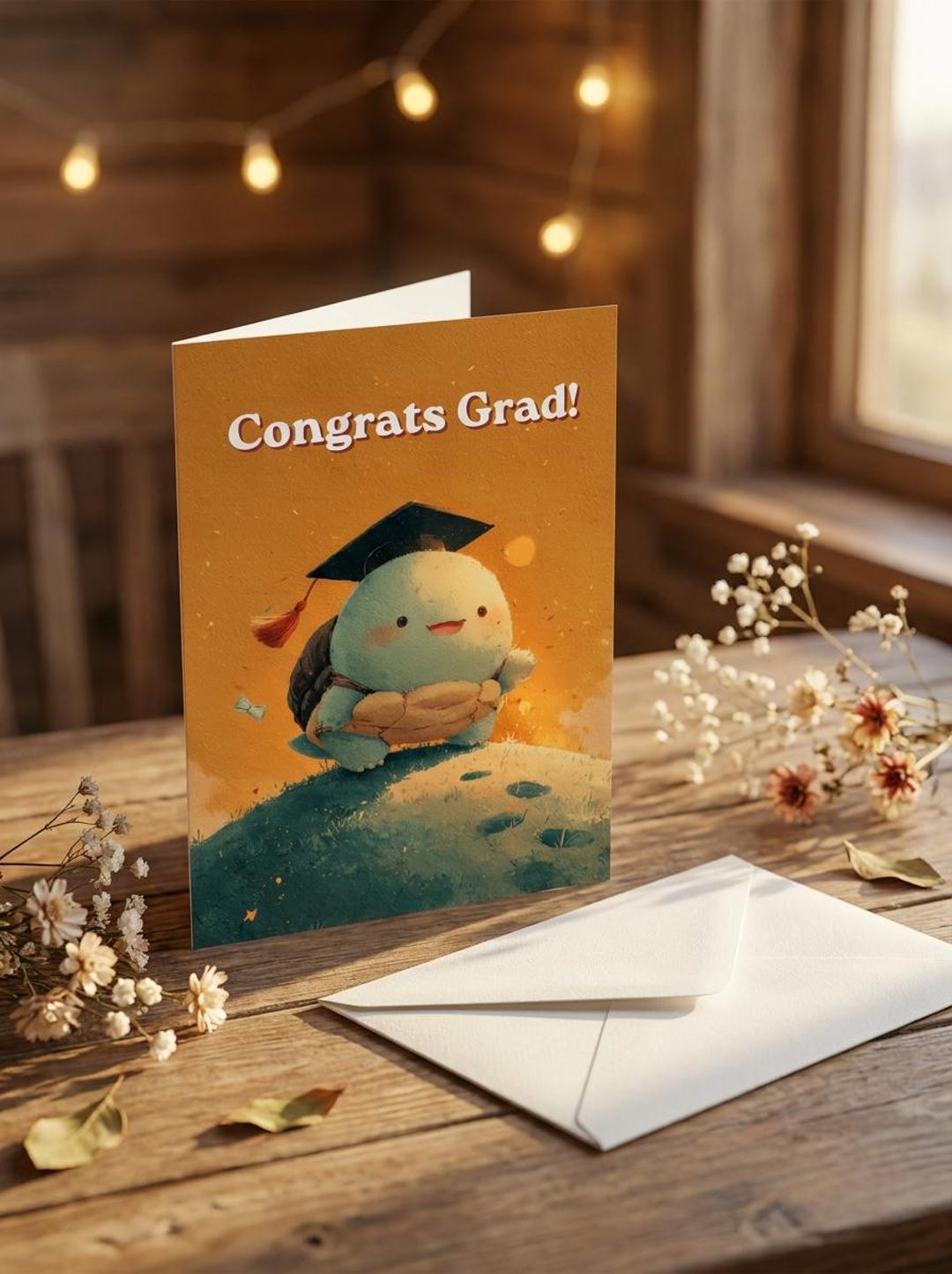 Grad Turtle Turtle Graduation Card, Slow and Steady Congrats Grad, Animal Graduate ...
