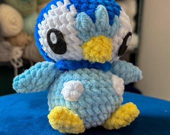 Blue Water Penguin Friend- Handmade Crochet Plush