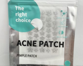 Silver Star Acne Patches 40ct | Hydrocolloid Pimple Covers with Salicylic Acid, Tea Tree