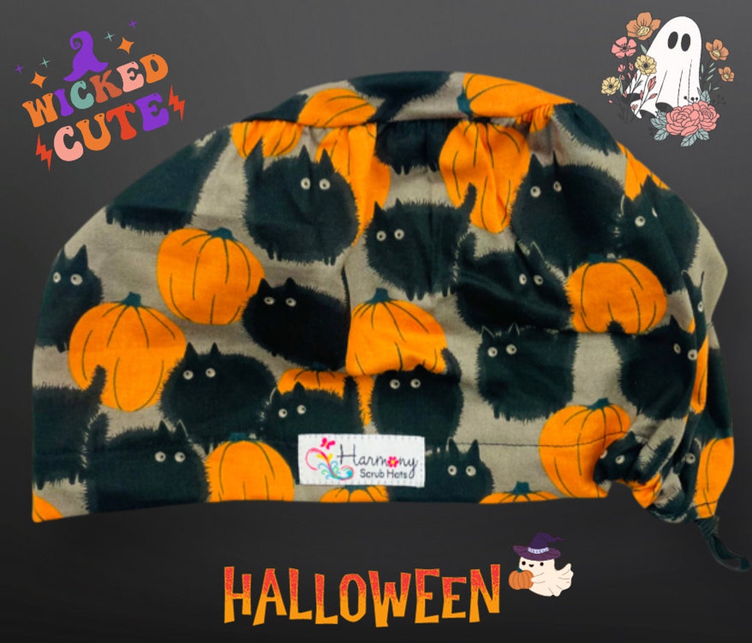 Cute Womens Scrub Cap Furry Cats EURO® by Harmony Scrub Hats. Etsy