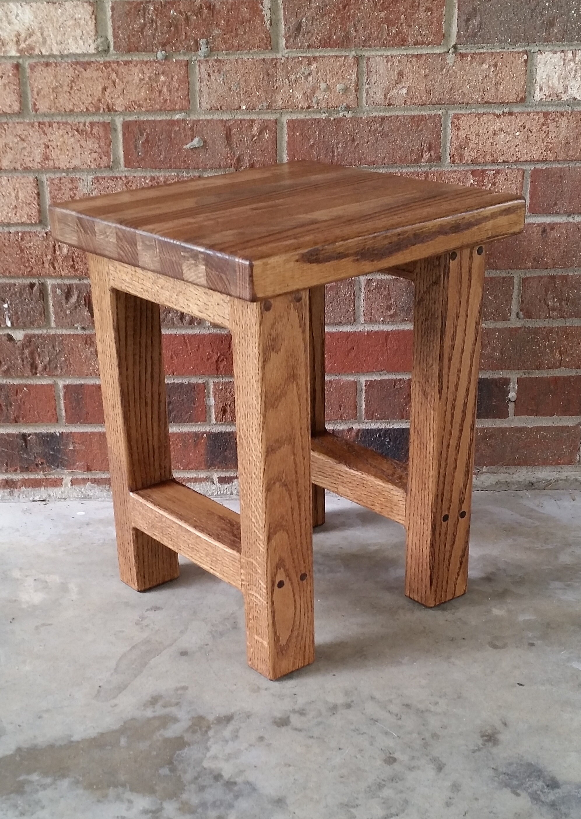 Wood Stool Side Table Rustic Wood Side Table Reclaimed Wood Etsy