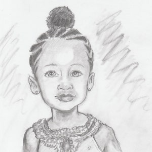 Graphite Portrait from your photo/ Keepsake