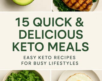 15 Refeições Keto Rápidas e Deliciosas