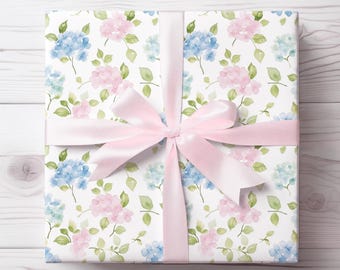 Vintage Floral Wrapping Paper: Chinoiserie Grandmillennial Gift Wrap