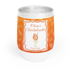 Vaso de Bach Spritz Club, regalo personalizado para dama de honor con ambiente Amalfi, taza italiana para spritz, recuerdo de viaje de Spritzy Girls, taza para novia de verano europea