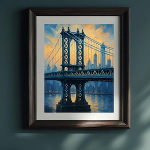 Manhattan bridge, Manhattan, Manhattan bridge art, New York city print, NYC photography, New York poster Download, Personalized