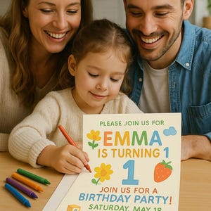 Einladungen zum Geburtstag! Laden Sie andere mit diesen Bildern ein, die auf Papier Ihrer Wahl gedruckt und bearbeitet werden können.