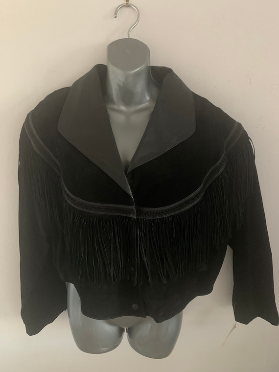 90’s Wilson’s leather fringed jacket Xl