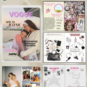 Customizable magazine template bestie edition-36 pages