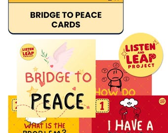 Bridge to Peace Cards | Restorative Practices Conflict Resolution Tool for Students | Digital Download