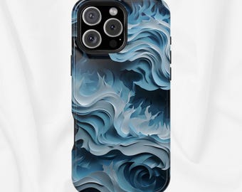 Funda magnética para teléfono "El nacimiento de Zeus", diseño abstracto de tormenta mítica, compatible con iPhone 17, 16, 15, 14 y 13, diseño de dios griego.
