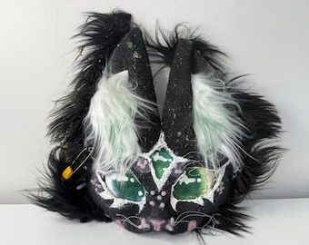 Máscara de murciélago para cosplay hecha a mano: disfraz de criatura fantástica, estilo gótico de hadas, arte nocturno para vestir, ideal para adolescentes y adultos pequeños, original