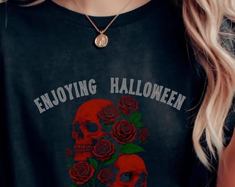 Goth Fairycore Halloween Shirt - Comfort Colors Tee, Goblincore Aesthetic, Spooky Alt Girl Style for Year-Round Halloween Vibes