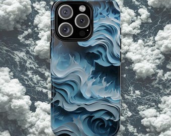 Funda para teléfono con el Nacimiento de Zeus, diseño abstracto de tormenta mítica, para iPhone, Samsung, Galaxy y Google Pixel, con estética de dios griego.