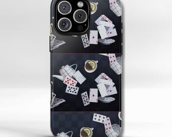 Funda resistente para teléfono Alicia en el País de las Maravillas, diseño de la Fiesta del Té del Sombrerero Loco, compatible con iPhone, Galaxy y Google