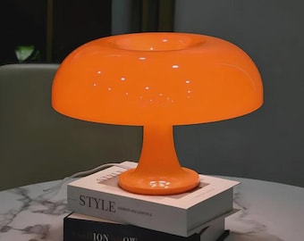 Bedside Lamp vintage retro orange