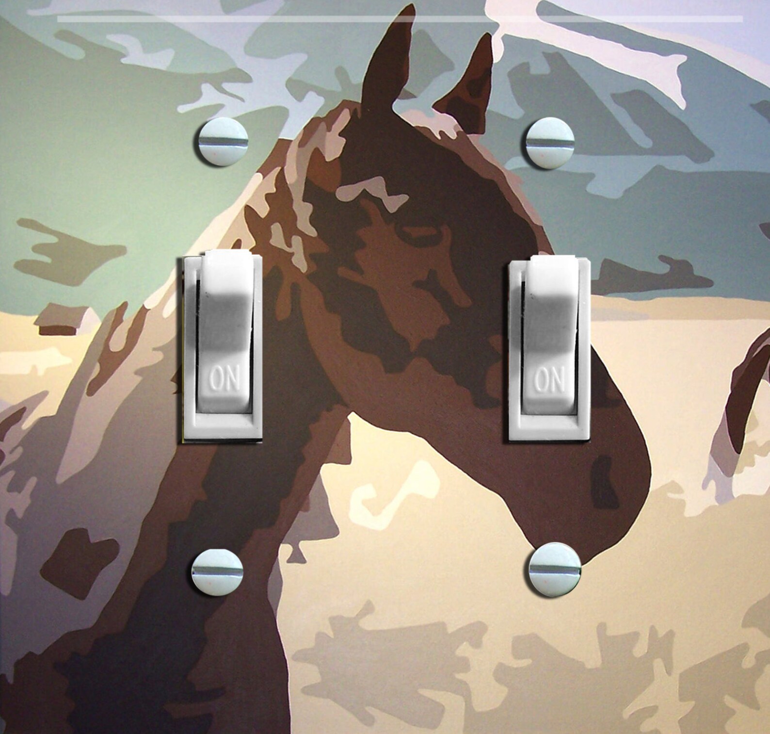 HORSE Switch Plate (single or Double) - Etsy