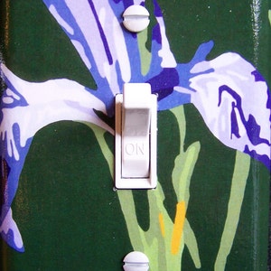 WILD IRIS Switch Plate (single)