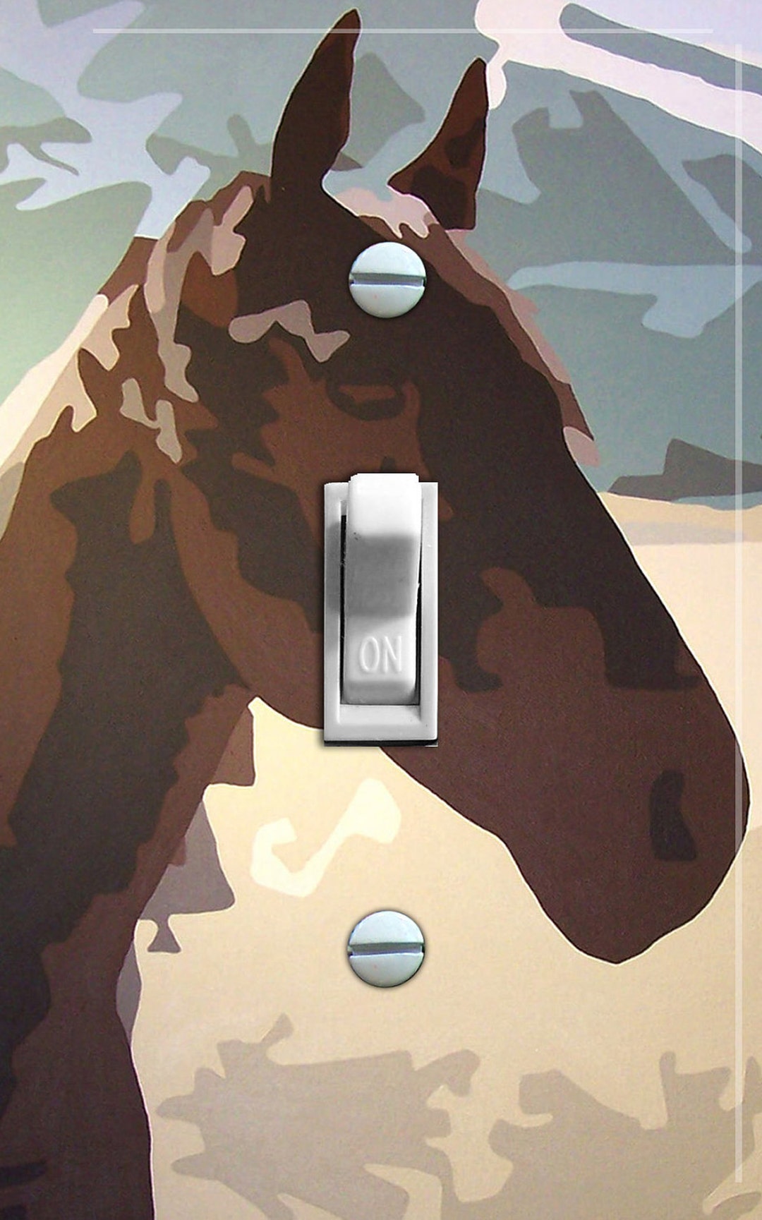 HORSE Switch Plate (single or Double) - Etsy
