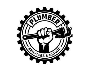Plumber Fist Svg, Plumber Dad Gift Idea, Plumbing Service Monogram, Pipe Fitter T-Shirt Design Svg, Pipe Tools and Wrench Stencil Gifts