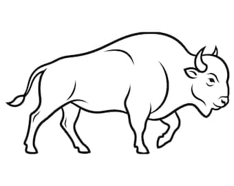 American Bison Svg, Bison Svg, Bison Cut Files For Cricut, Bison Mountain Svg, American Bison Designs, Commercial Use