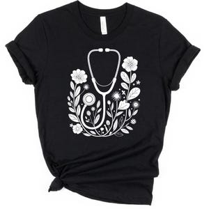 Stethoscope png, Floral png, Nurse png, Doctor png, Medical png, Nursing png, Nurse Life png, png Sublimation png, Digital Download