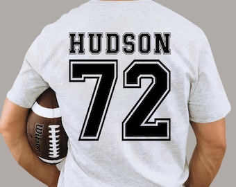 Nom de maillot personnalisé SVG, numéro de maillot personnalisé SVG, numéro de maillot de sport personnalisé, dos de maillot SVG, nom personnalisé SVG de chemise