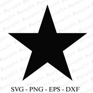 Star SVG Files, Star Vector Files, Star Outline Svg, CnC Files, Svg, Png, Eps, Dxf Files Digital Download, Star Cut File, Star Clip Art