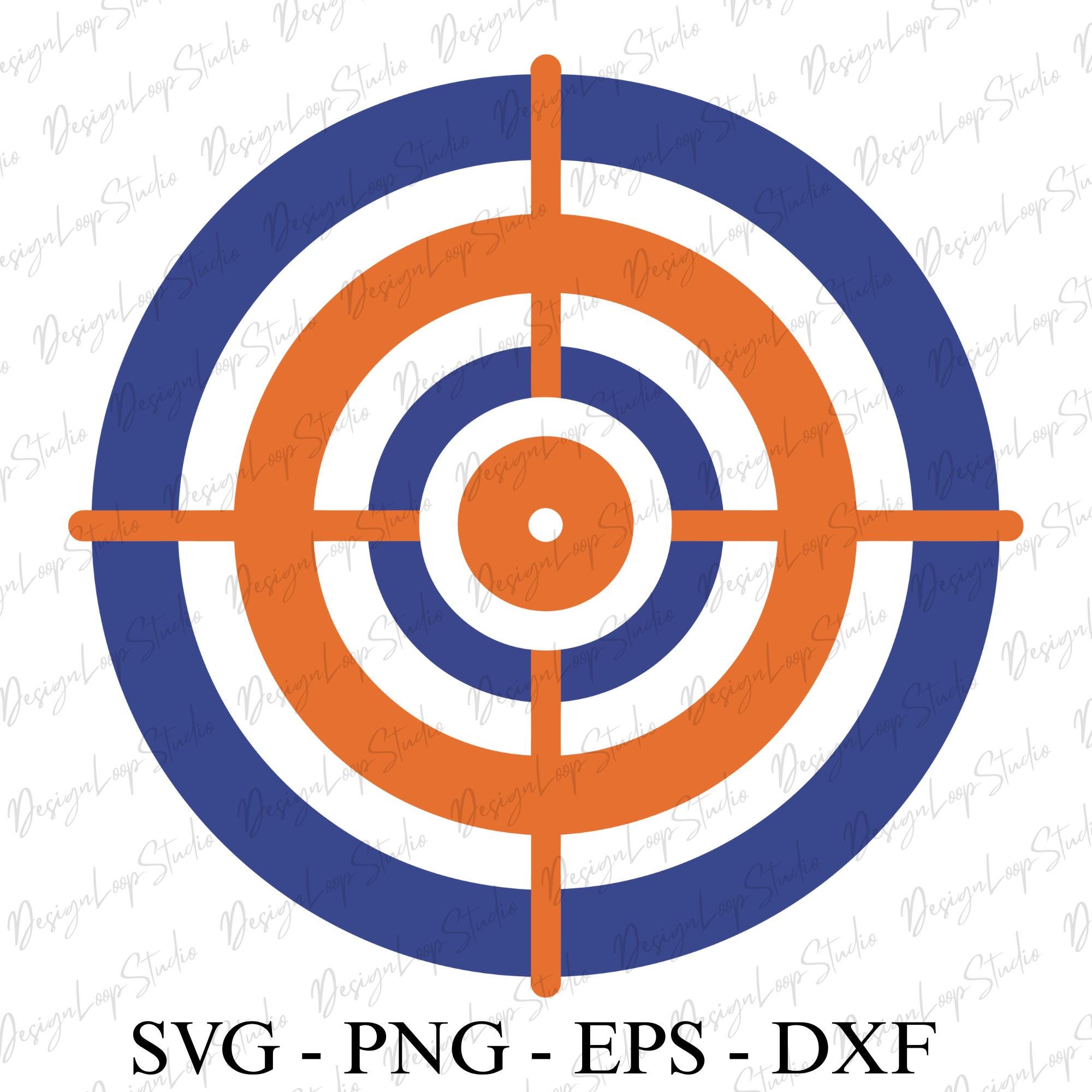Target Svg, Target Png, Bullseye Svg, Shooting Target. Vector Cut File ...