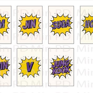 Kpop Binder Filler Set BTS